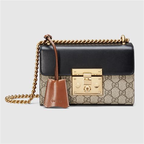 gucci padlock gg supreme shoulder bag replica|genuine gucci padlock bag.